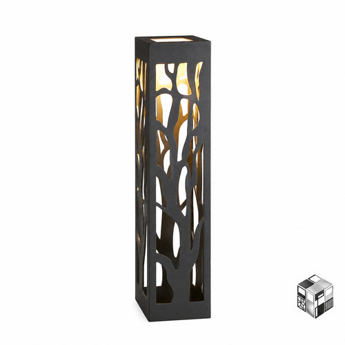 Hollow Leaf Outdoor LED Lawn Light – Modern Garden Bollard