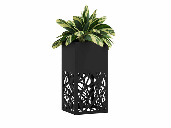 Elegant Metal Flower Pot – Modern Home Décor Planter