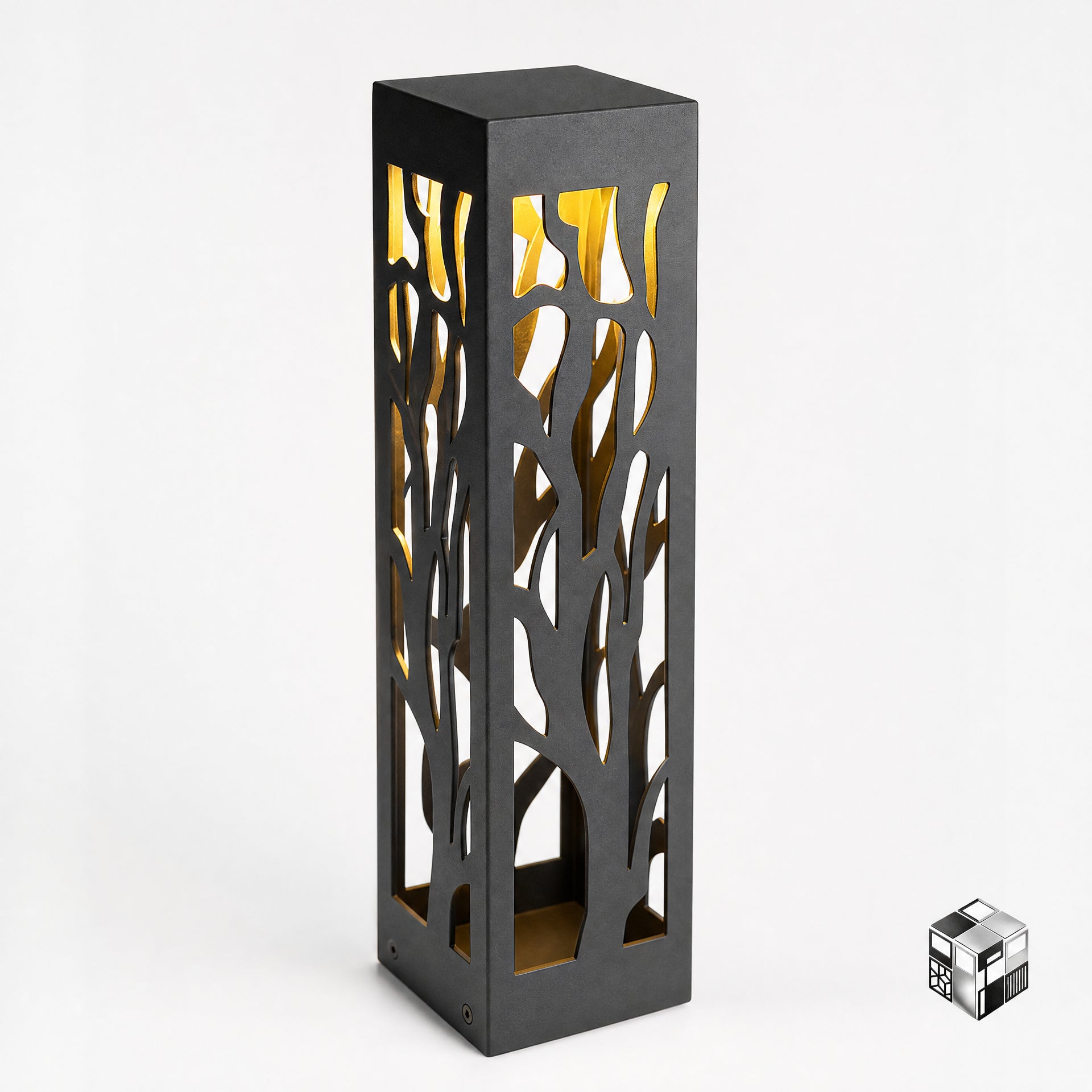 Hollow Leaf Outdoor LED Lawn Light – Modern Garden Bollard