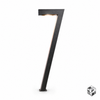 Modern Number 7 LED Bollard Light – 100 cm Outdoor Pathway Fixture